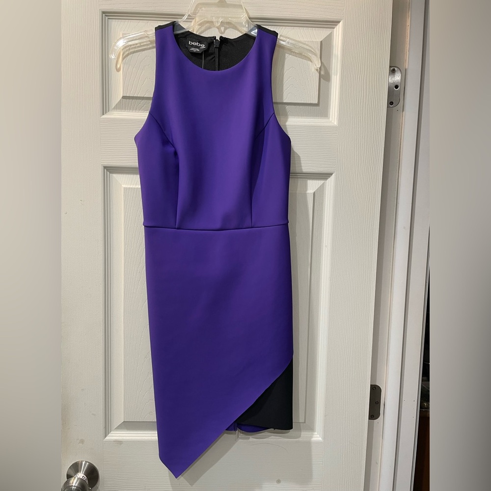 *Prom* Bebe size S Purple Asymmetrical Sleeveless Cocktail Dress